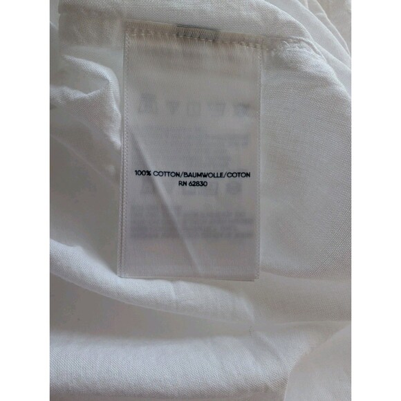 Women's 3 Tiered Cross Textured Cotton Maxi Skirt Lands End Size XL White - Picture 7 of 7